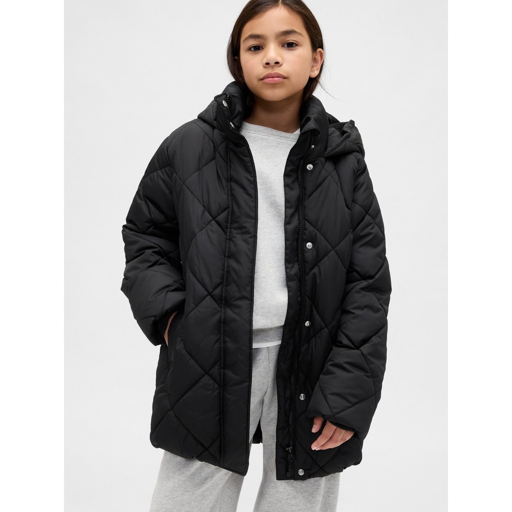 Gap Kız Çocuk Siyah Kapitone Puffer Şişme Mont Kız Çocuk Mont Fiyatı