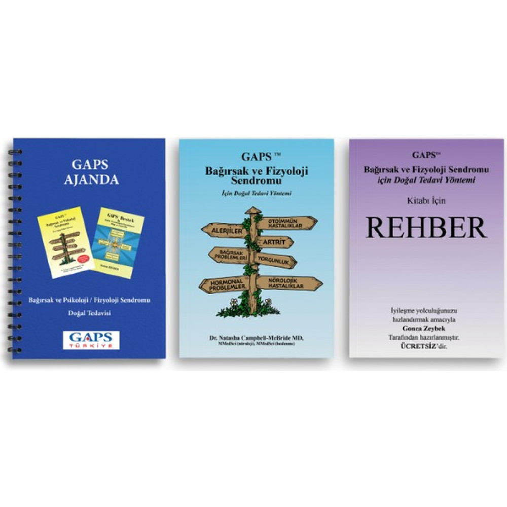 GAPS Fizyoloji Seti (GAPS Fizyoloji Kitabı + GAPS Fizoloji Rehber Kitapçığı + (GAPS Ajanda) Tıp Kitapları Fiyatı
