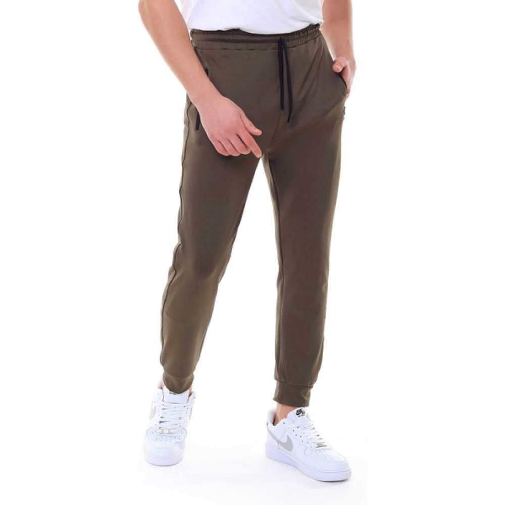 Garage Casual Wear Erkek Scuba Tek Alt Eşofman Manşetli Haki Erkek Eşofman Fiyatı