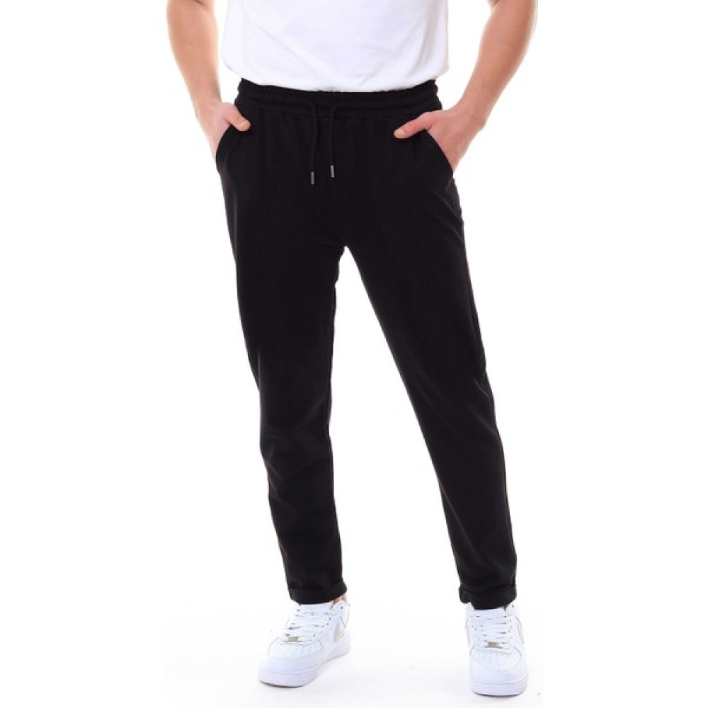 Garage Casual Wear Erkek Tek Alt Eşofman Duble Paça Siyah Erkek Eşofman Fiyatı
