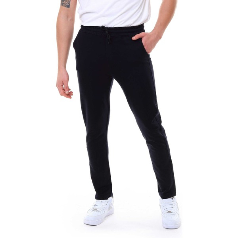 Garage Casual Wear Erkek Tek Alt Eşofman Düz Paça Siyah Erkek Eşofman Fiyatı