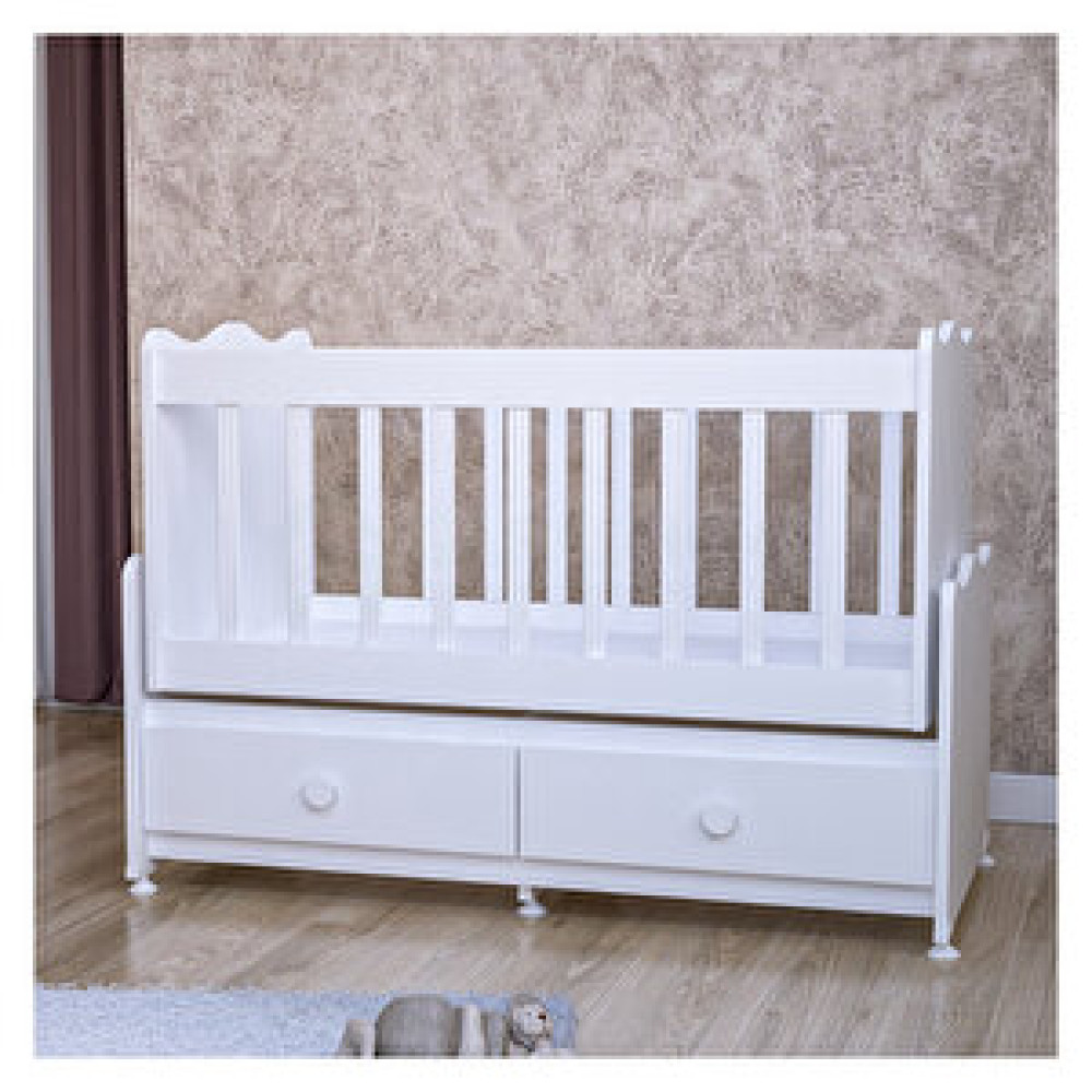 Garaj Home Elegant Mdf'li Çıtalı 60x120 Beşik Beyaz Bebek Karyolası Fiyatı