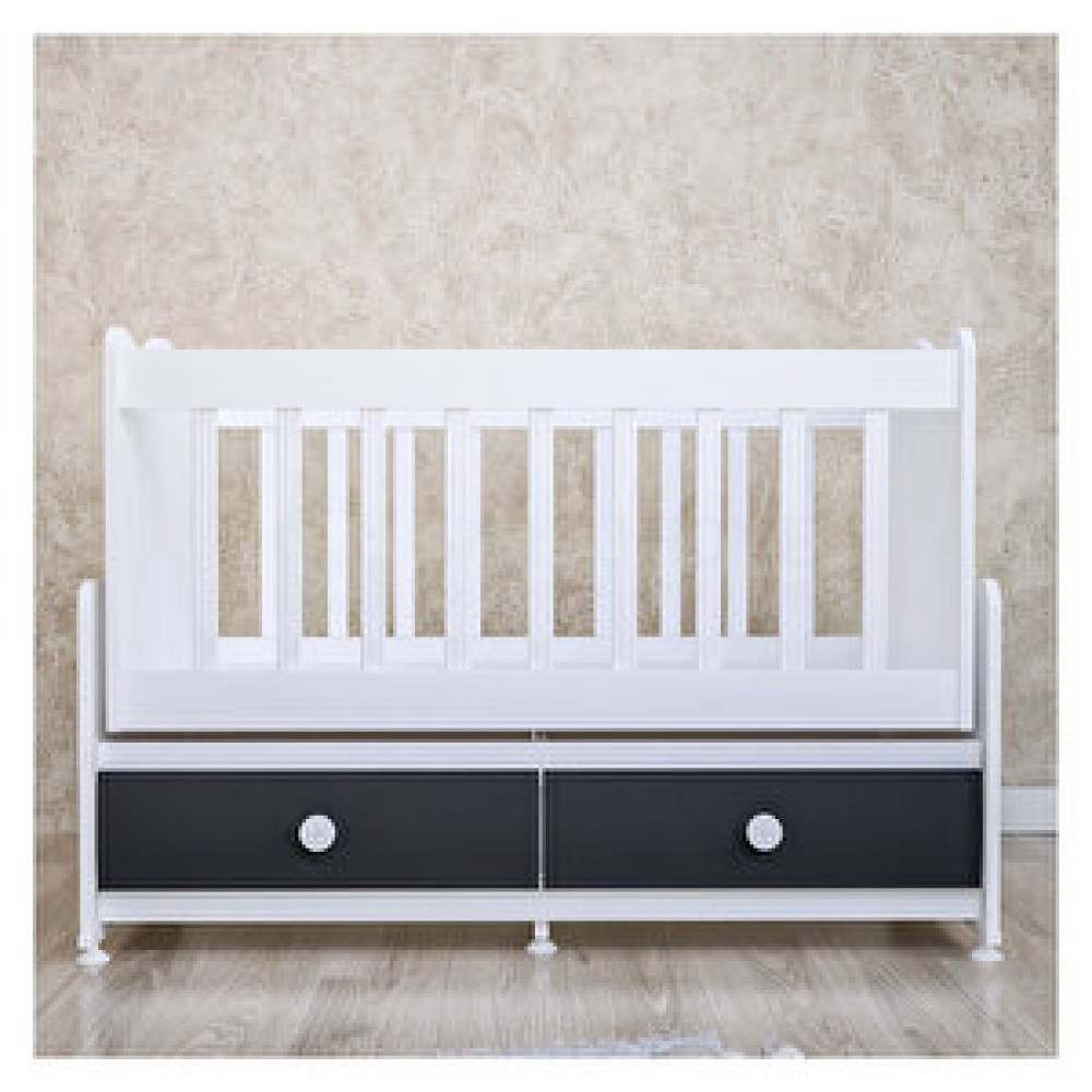 Garaj Home Elegant Mdfli Çıtalı 60x120 Beşik - Gri Bebek Karyolası Fiyatı