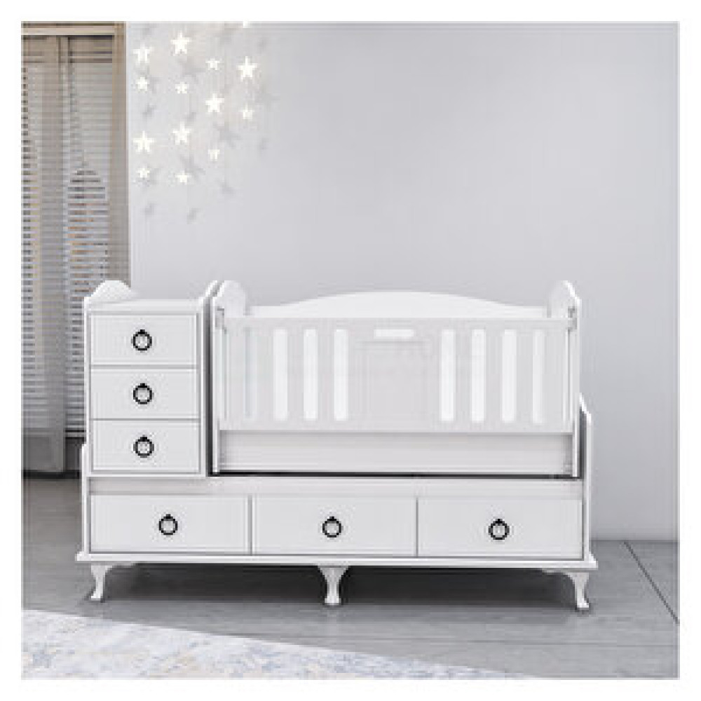 Garaj Home Elfin 60x120 Uzayan Asansörlü Beşik Bebek Karyolası Fiyatı