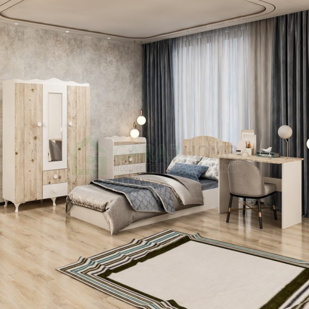 Garaj Home Elit Genç Odası Takımı Soho - Beyaz Genç Odası Takımı / Seti Fiyatı