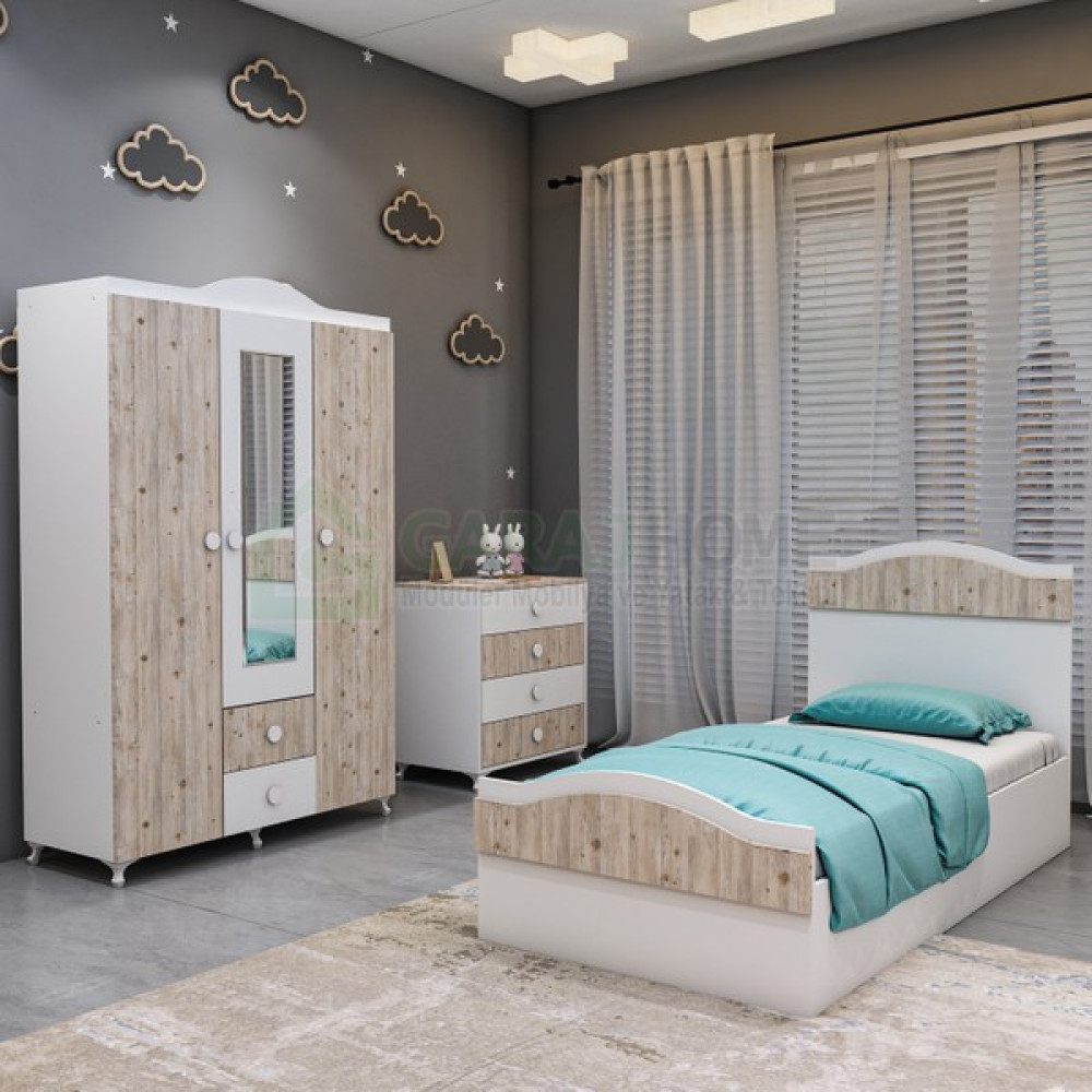 Garaj Home Nefes Genç Odası Takımı- - Krem Rengi Genç Odası Takımı / Seti Fiyatı