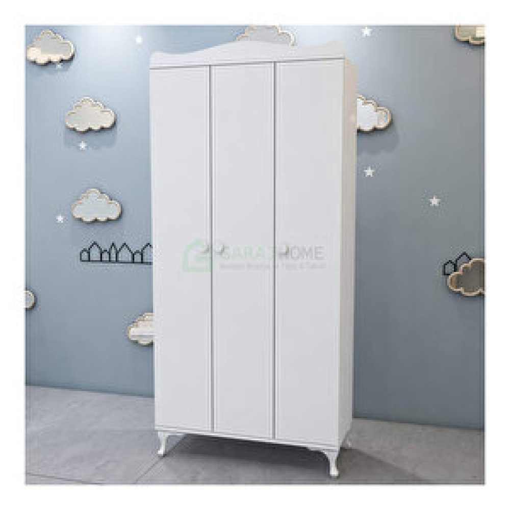 Garaj Home Yıldız 3 Kapaklı Dolap Beyaz Gardrop & Dolap Fiyatı