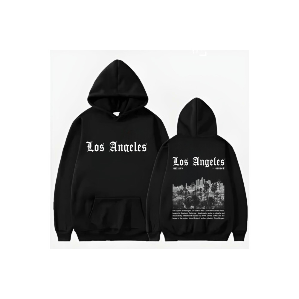 Garalio LOS ANGELES BASKLI KAPİŞONLU SWEATSHİRT M Beden Bayan Sweatshirt Fiyatı