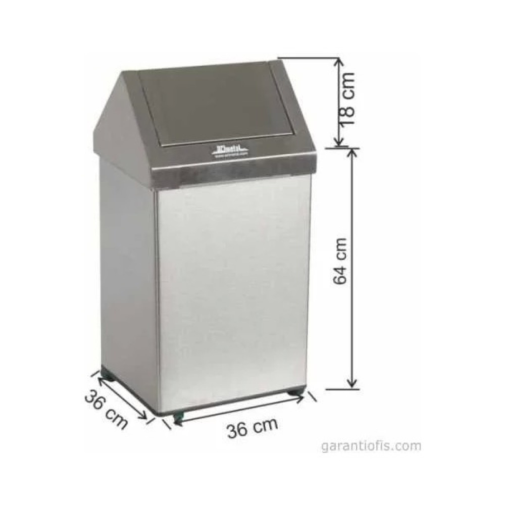 Garanti̇ Metal Garanti Metal 1312 Çatı Kapaklı Tekerlekli Çöp Kovası (79 Litre) Eşya Saklama / Düzenleme Fiyatı