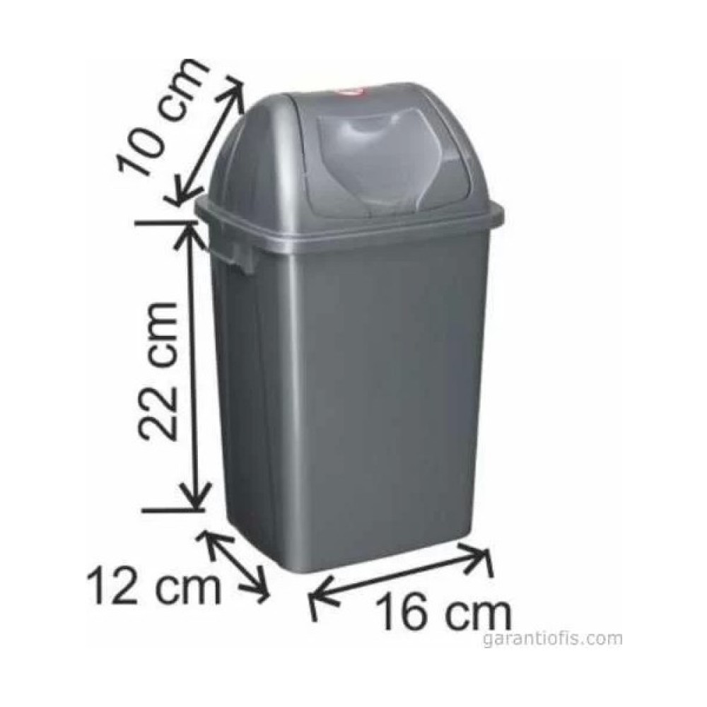 Garanti̇ Metal Garanti Metal 7404 Plastik Çatı Kapaklı Çöp Kovası (4,2 Litre) Eşya Saklama / Düzenleme Fiyatı