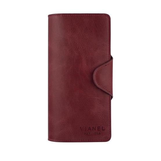 Garbalia Axel Crazy Bordo Deri Unisex Portföy Cüzdan