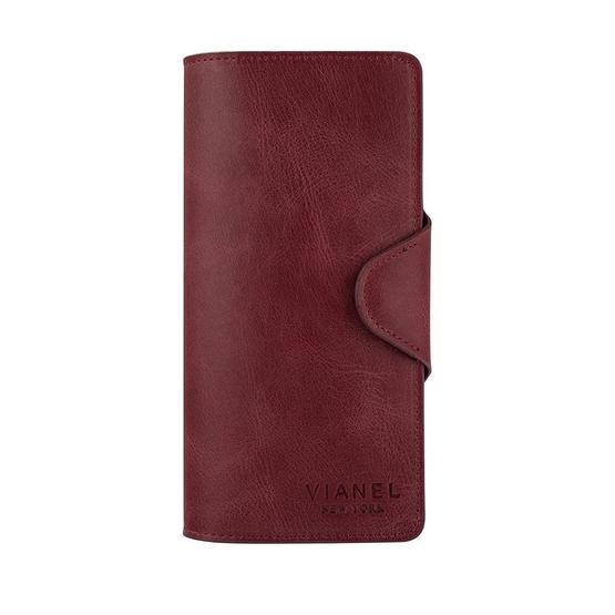 Garbalia Axel Crazy Bordo Deri Unisex Portföy Cüzdan