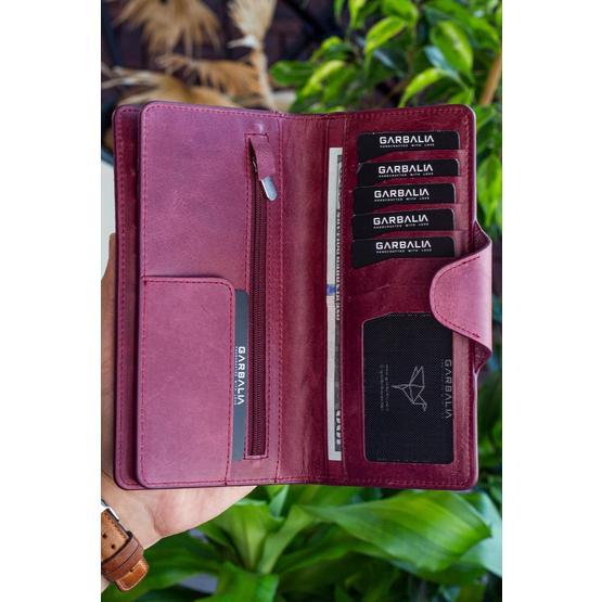 Garbalia Axel Crazy Bordo Deri Unisex Portföy Cüzdan Unisex Cüzdan Fiyatı