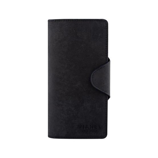 Garbalia Axel Crazy Siyah Deri Unisex Portföy Cüzdan
