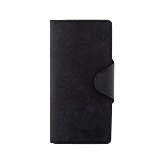 Garbalia Axel Crazy Siyah Deri Unisex Portföy Cüzdan