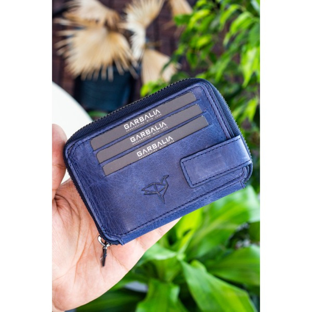 Garbalia Ruth Vintage Deri Erkek Kartlık Cüzdan Lacivert Erkek Cüzdan Fiyatı