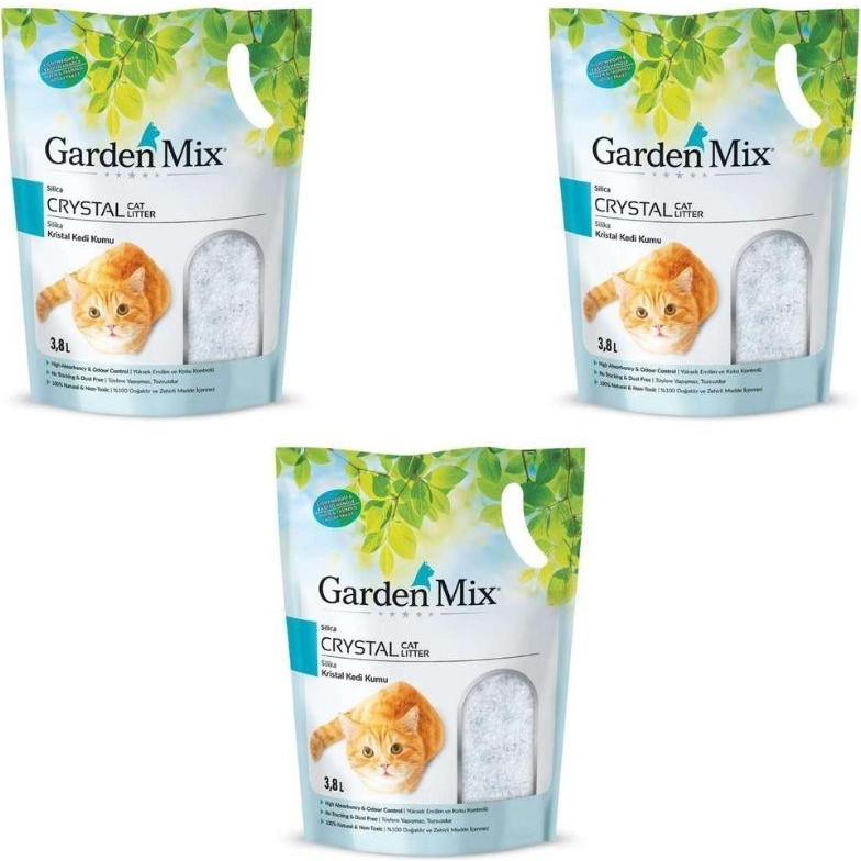 Garden Mix 3.8 lt x 3 Kokulu Silika Kedi Kumu Doğal Koku ve Topaklaşmayan Özellikler Evcil Hayvan Ürünleri Fiyatı