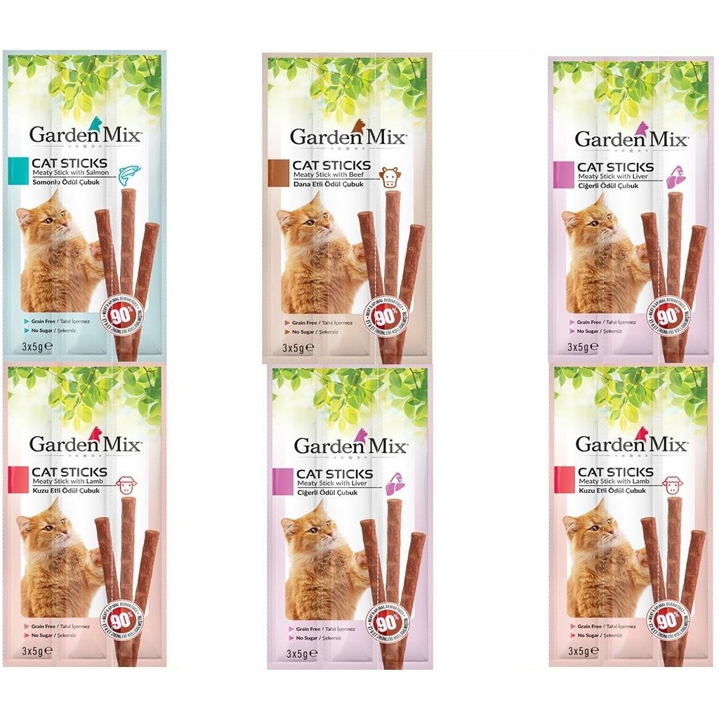 Garden Mix Karışık Kedi Ödül Sticks x 6 Adet Evcil Hayvan Ürünleri Fiyatı
