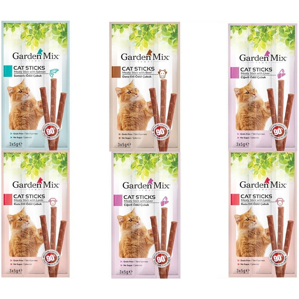 Garden Mix Karışık Kedi Stick Ödül 3*5g x 6 Adet Diğer Fiyatı