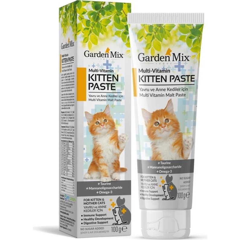 Garden Mix Kitten Multivitamin Yavru Kedi Macun 100 gr Diğer Fiyatı