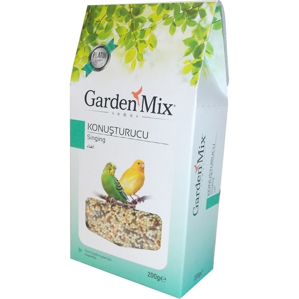 Garden Mix Platin Konuşturucu Kuş Yemi 200 gr Tanecikli İçerik ile Küçük Kuşlar İçin Özel Formül Evcil Hayvan Ürünleri Fiyatı