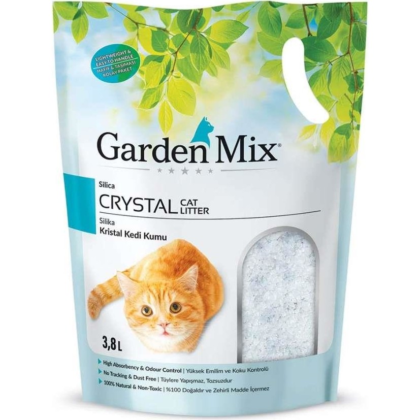 Garden Mix Silika Kedi Kumu 3.8 Lt Kokusuz Topaklaşan Özellikli Kalın Taneli Evcil Hayvan Ürünleri Fiyatı