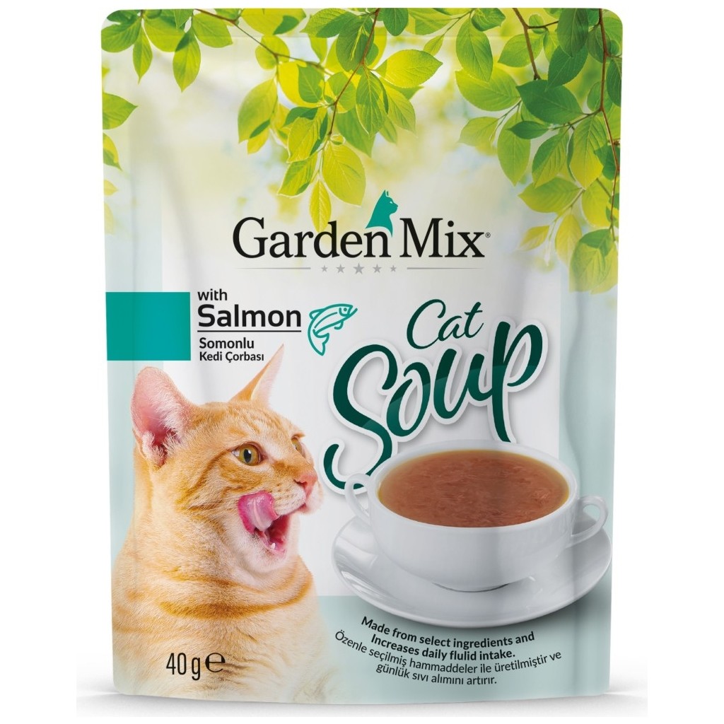 Garden Mix Somonlu Kedi Çorbası 40 Gr Yetişkin Kediler İçin Lezzetli İkram Evcil Hayvan Ürünleri Fiyatı