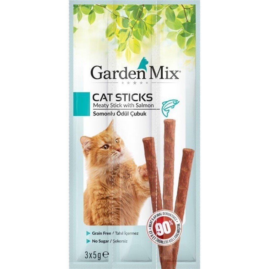 Garden Mix Somonlu Kedi Stick Ödül 3*5g 10 Adet Evcil Hayvan Ürünleri Fiyatı