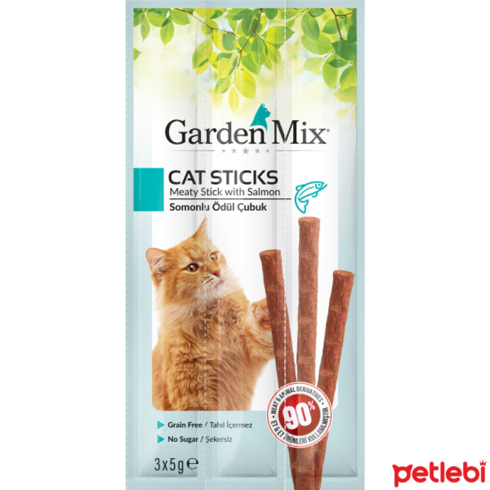 Garden Mix Somonlu Tahılsız Kedi Ödül Çubuğu 15gr (3'lü) Evcil Hayvan Ürünleri Fiyatı