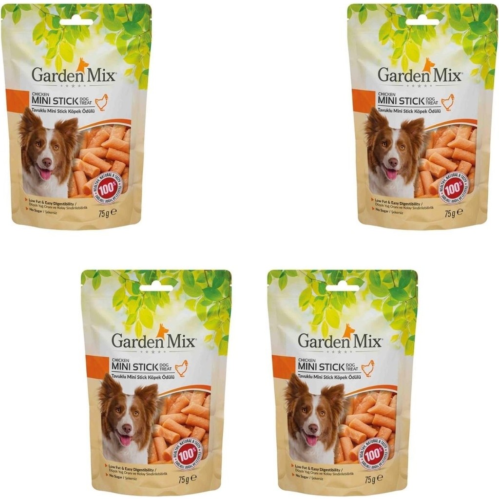 Garden Mix Tavuklu Mini Stick Köpek Ödül Maması 75 gr x 4 Adet Diğer Fiyatı