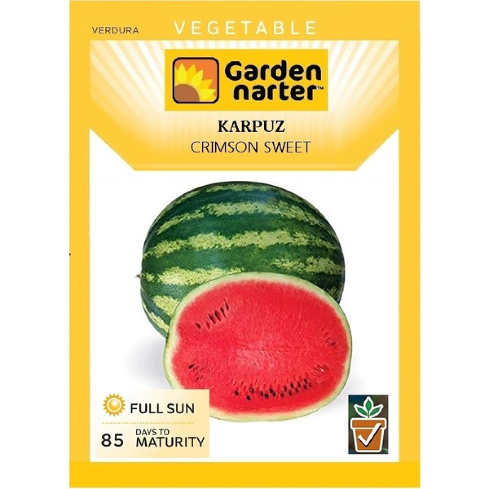 Garden Narter Crimson Sweet Karpuz Tohumu Doğal Organik Tohum Pakette 20 Tohum + Sebze Tohumu - 10 Adet Tohum Fiyatı
