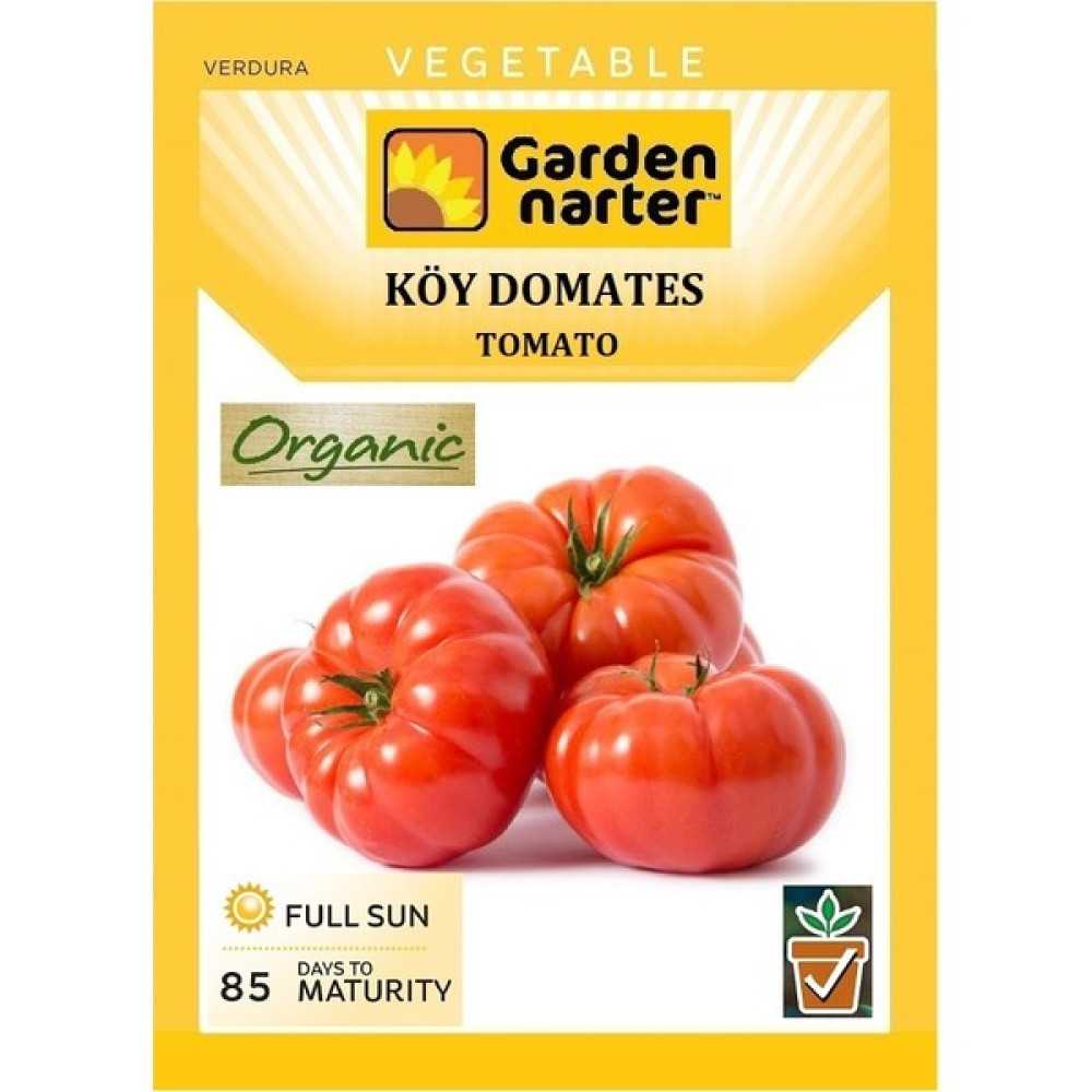 Garden Narter Köy Domates Tohumu Doğal Organik Tohum Pakette 20 Tohum + Sebze Tohumu - 37 Adet Tohum Fiyatı