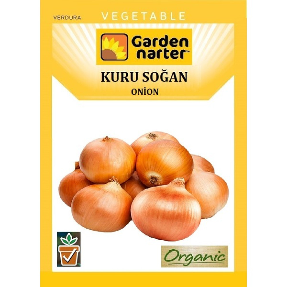 Garden Narter Kuru Soğan Tohumu Doğal Organik Tohum Pakette 10 gr 2500 Tohum + Sebze Tohumu - 24 Adet Tohum Fiyatı