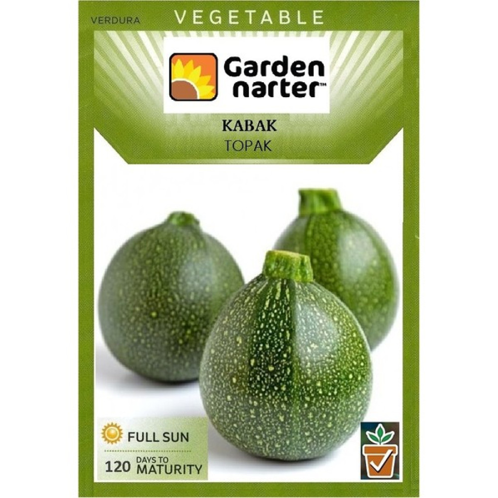 Garden Narter Topak Kabak Tohumu Doğal Organik Tohum Pakette 20 Tohum + Sebze Tohumu - 69 Adet Tohum Fiyatı