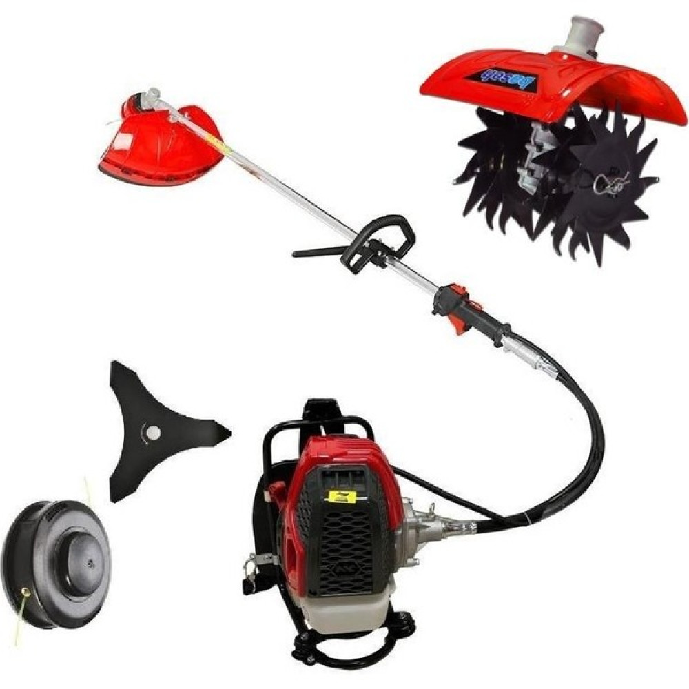 Garden Pro 520D Benzin Motorlu Tırpan + Baseh Çapalama Aparatı 2+2 Bahçe Makinesi Fiyatı