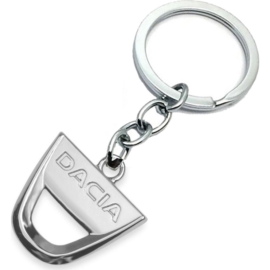 Gardenauto Dacia Anahtarlık 3D Metal Otomobil Anahtarlığı - Krom Kaplamalı - Gümüş Anahtarlık Fiyatı