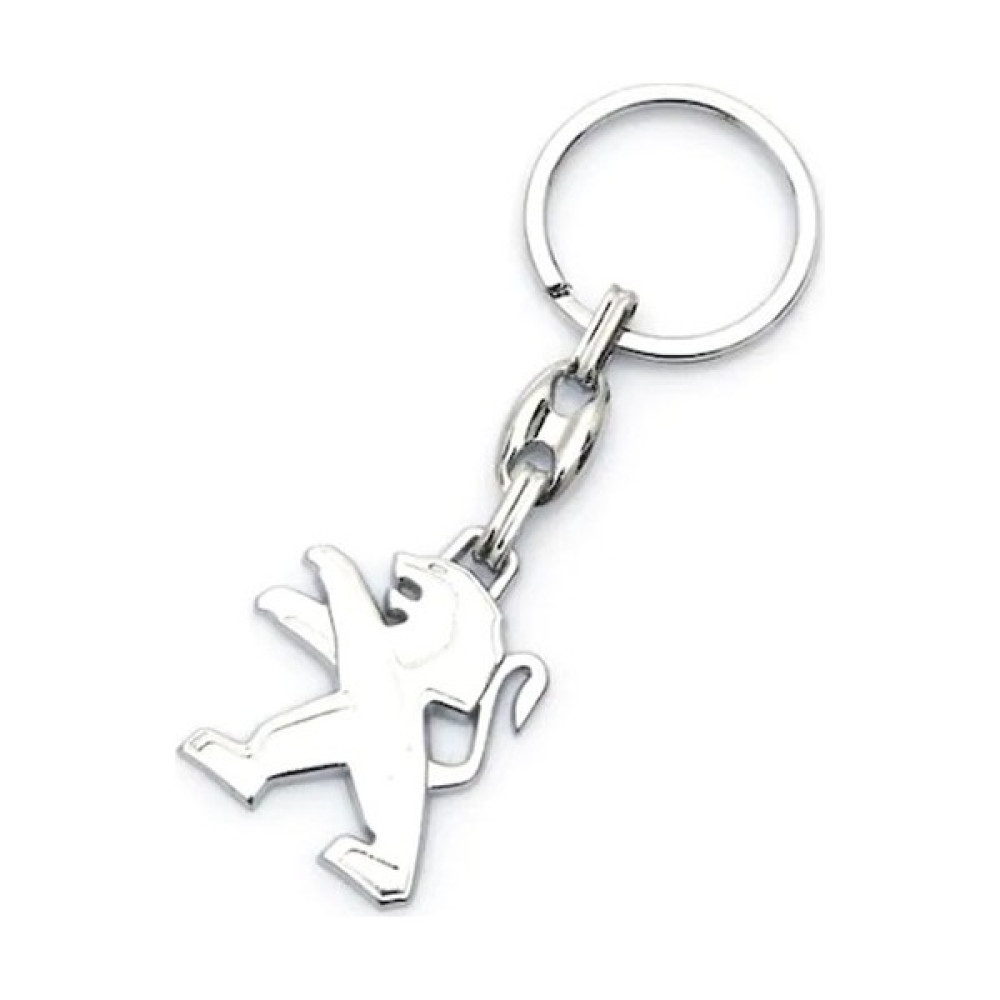 Gardenauto Peugeot Anahtarlık 3D Metal Otomobil Anahtarlığı - Krom Kaplamalı - Haki Anahtarlık Fiyatı