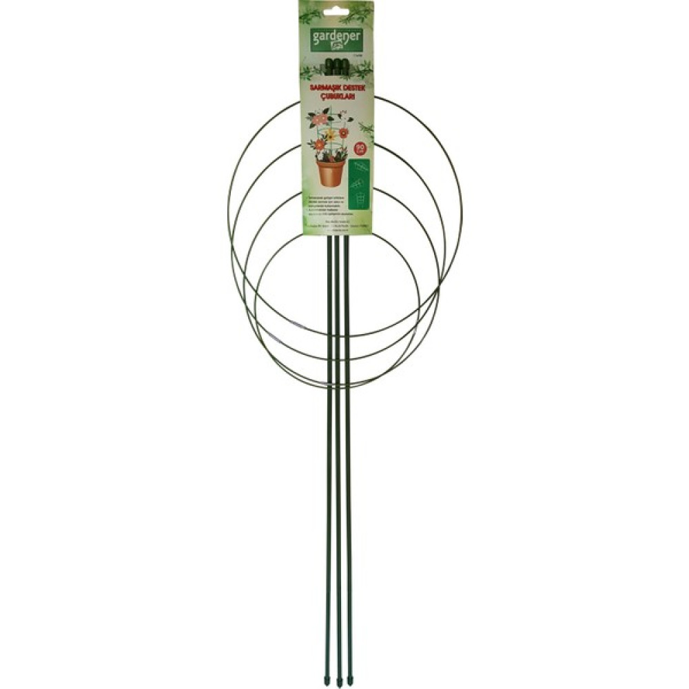 Gardener 53698 Tırmanan Bitkiler İçin Halkalı Destek (Sarmaşık) Çubuğu - 90 cm Dekoratif Bahçe Ürünleri Fiyatı