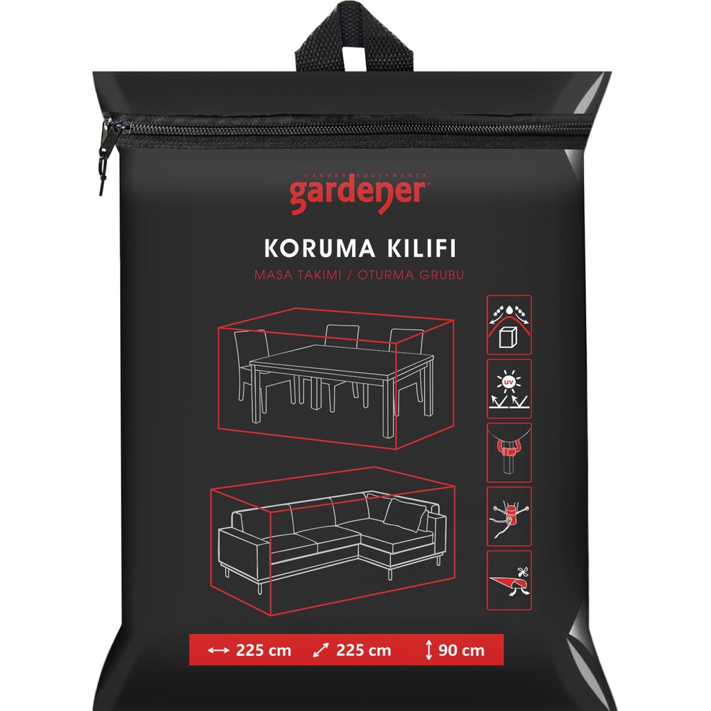 Gardener Masa Takımı - Salıncak Koruma Örtüsü / Kılıfı Pe - 225 cm x 225 cm x 90 cm SSD / Solid State Drive Fiyatı