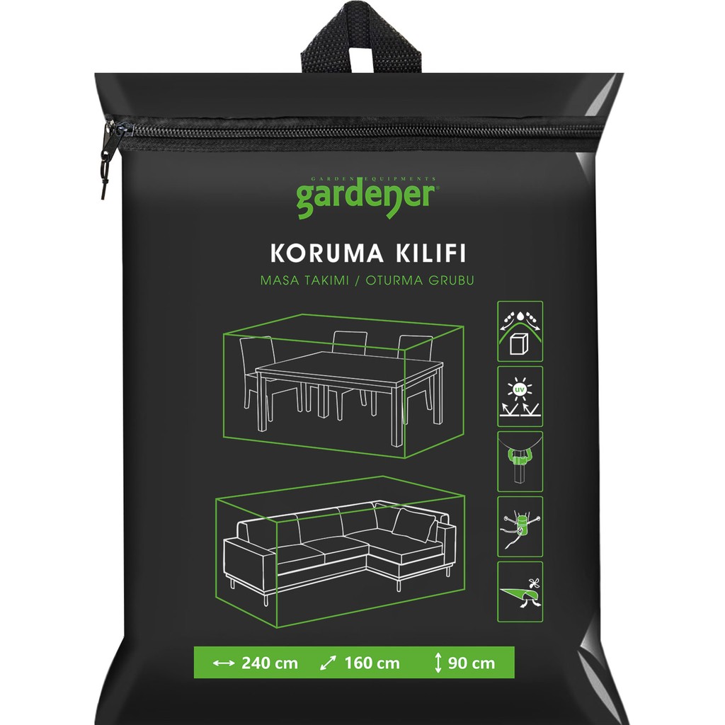Gardener Masa Takımı - Salıncak Koruma Örtüsü / Kılıfı Pe - 240 cm x 160 cm x 90 cm SSD / Solid State Drive Fiyatı