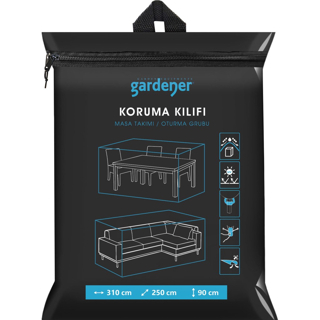 Gardener Masa Takımı - Salıncak Koruma Örtüsü / Kılıfı Pe - 310 cm x 250 cm x 90 cm SSD / Solid State Drive Fiyatı