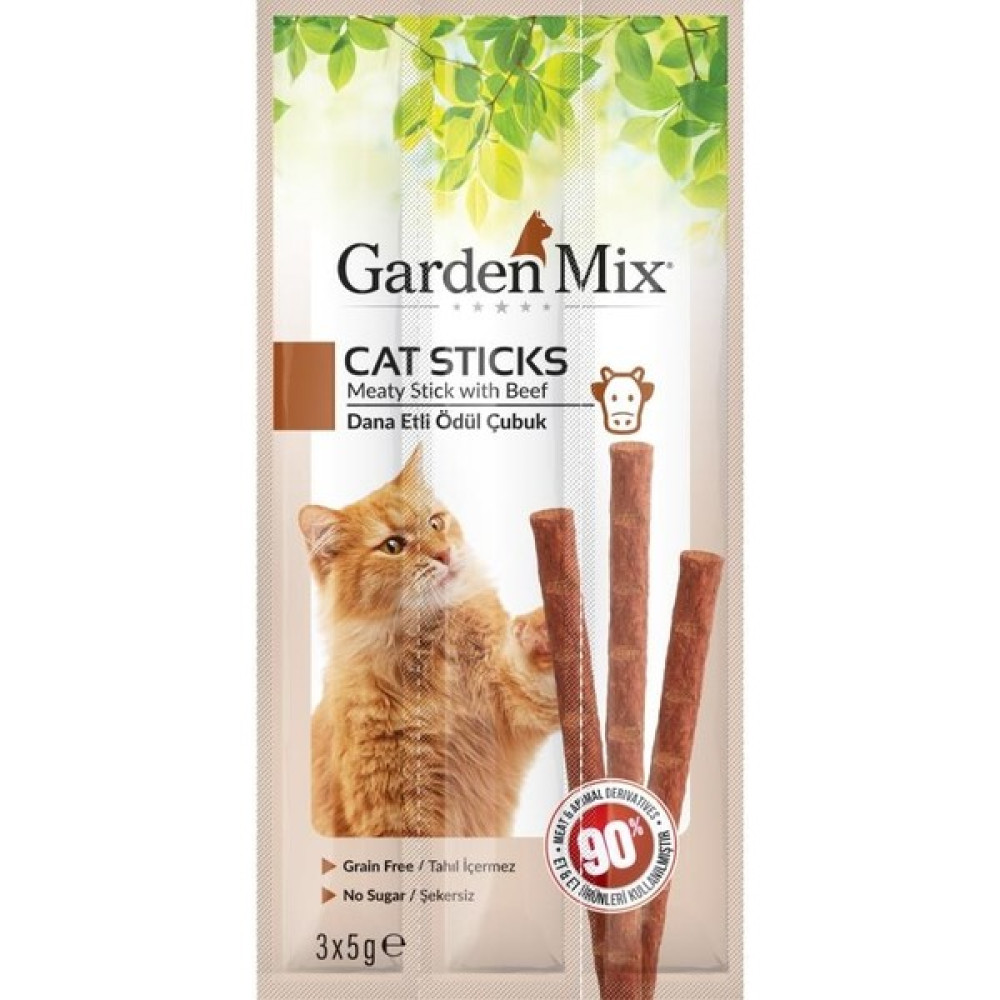 Gardenmix Dana Etli Kedi Stick Ödül 3*5 gr Evcil Hayvan Ürünleri Fiyatı