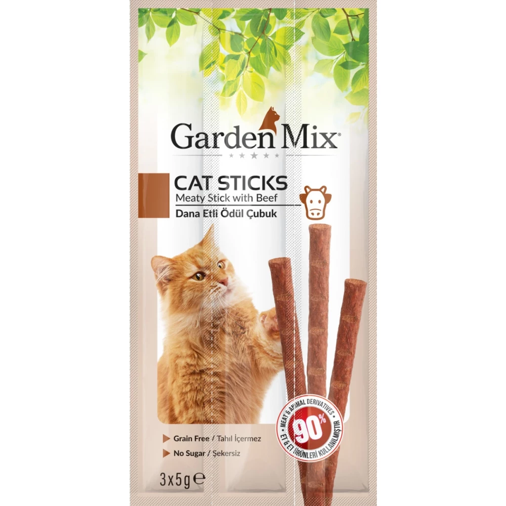 Gardenmix Dana Etli Kedi Stick Ödül 3*5G 50‘Li Evcil Hayvan Ürünleri Fiyatı