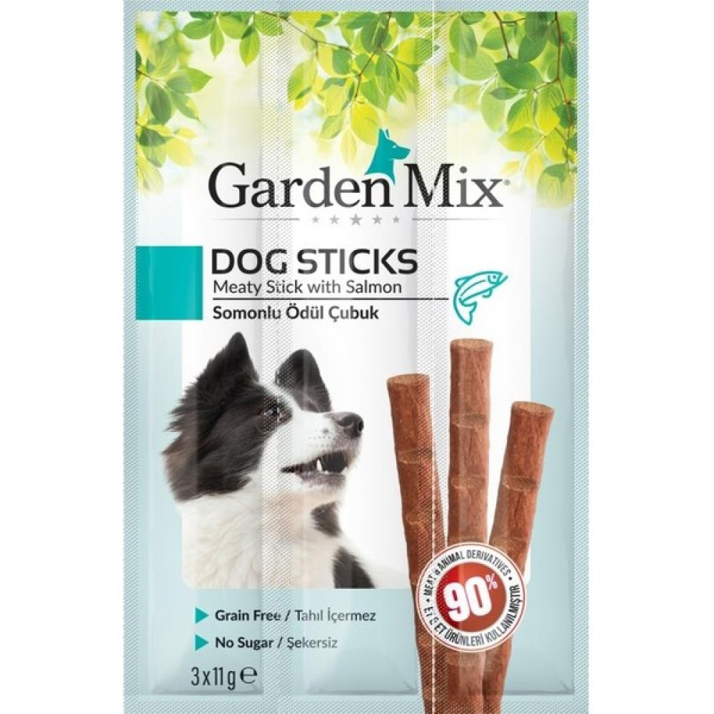 Gardenmix Somonlu Köpek Stick Ödül 3*11 gr Evcil Hayvan Ürünleri Fiyatı