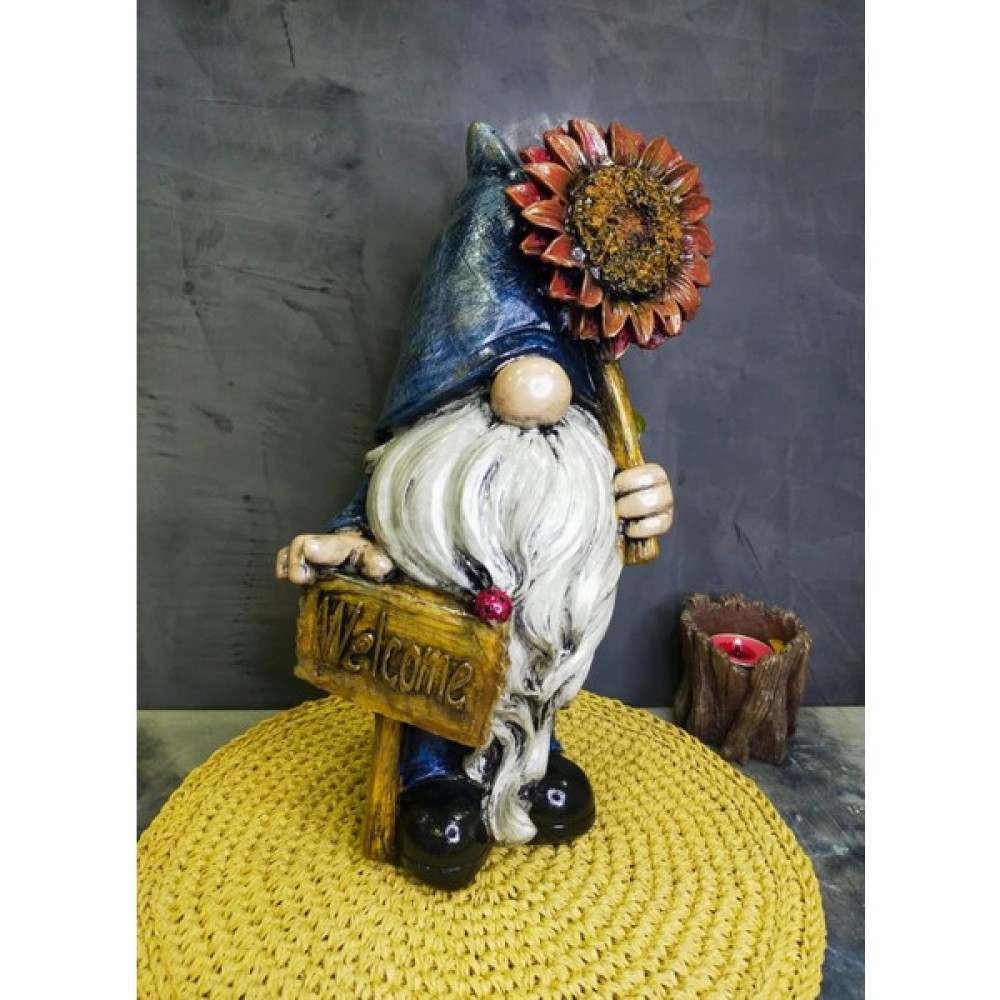 Gardenya Gnome Bahçe Şans Cücesi Burnuk Model 1 - Koyu Mavi Biblo Fiyatı