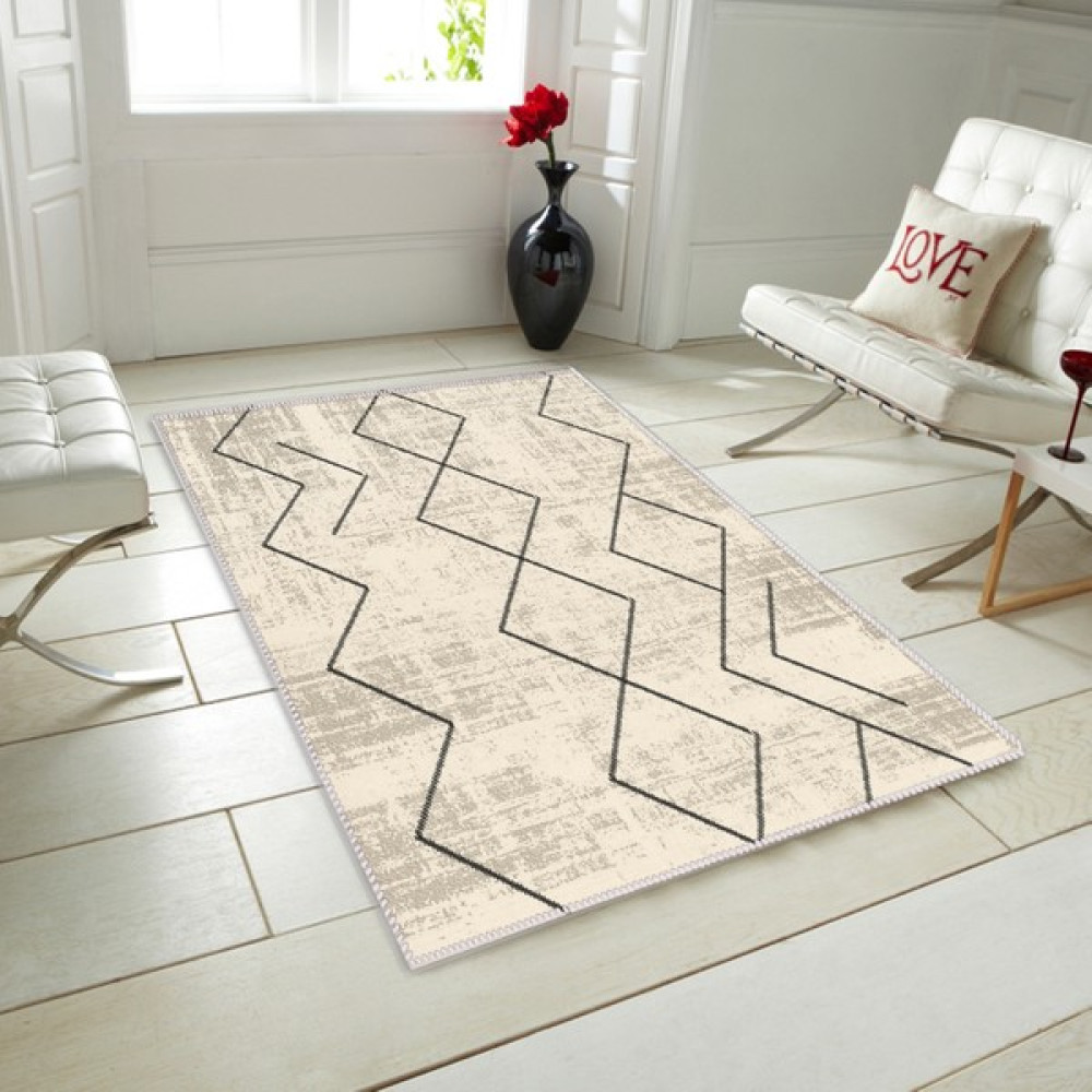 Gardenya Home Gardenya Alegro Seri Iskandinav Modern Halı 50 x 80 cm - Bej Salon Halısı Fiyatı