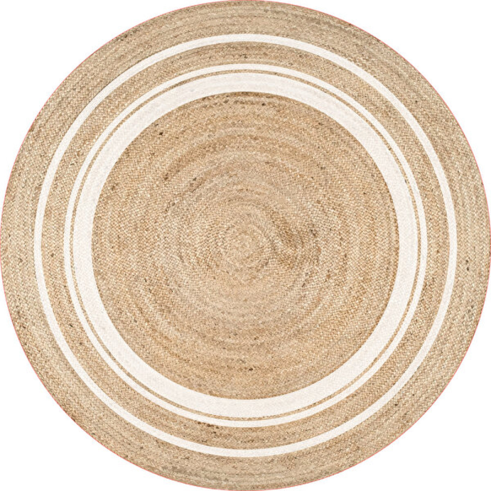 Gardenya Home Gardenya Bolero Örgü 43 Çift Bordürlü Jüt Örme Hasır Kilim 80 x 80 cm - Bej Kilim Fiyatı