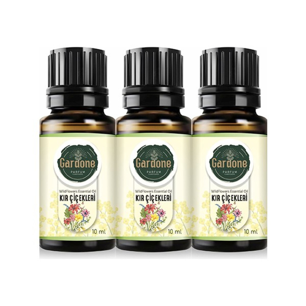 Gardone Kır Çiçekleri Uçucu Yağı Buhurdanlık, Ortam Kokusu 3 x 10 ml Oda Kokusu Fiyatı