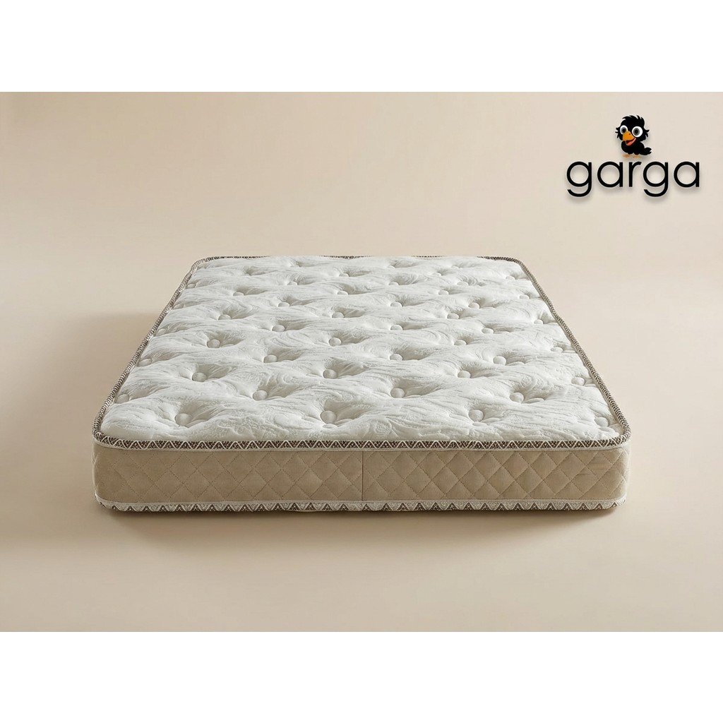 Garga 10 cm Ortopedik Bebek Yatağı Çocuk Yatağı Park Yatak Beşik Anne Yanı Uyumlu Rahat - 70 x 110 cm - Beyaz Bebek Yatağı Fiyatı