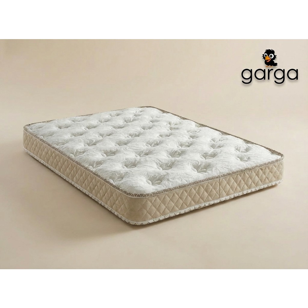 Garga 10 cm Ortopedik Bebek Yatağı Çocuk Yatağı Park Yatak Beşik Anne Yanı Uyumlu Rahat - 70 x 120 cm - Beyaz Bebek Yatağı Fiyatı